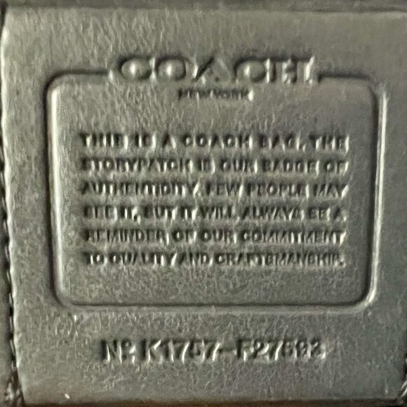 COACH Triple Pouch Lexy Beautiful Blue/Gray Bag - Picture 7 of 7